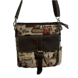 NWT Nicole Lee Crossbody canvas bag